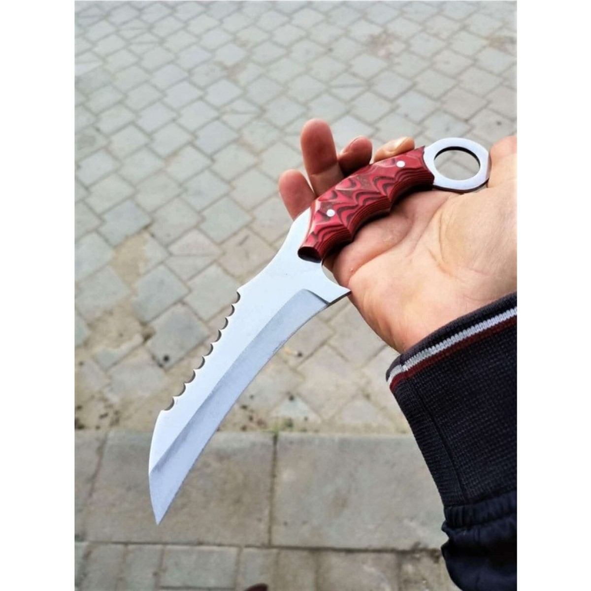 Custom Handmade Wood Handle Hunting Knife handmade in Wazirabad, Punjab, Pakistan