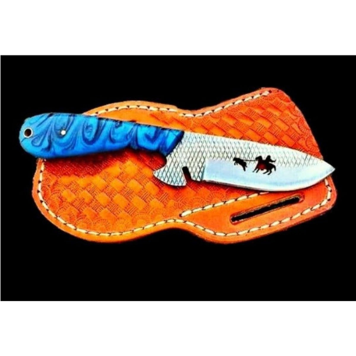 Custom Handmade Resin Handle Hunting Knife handmade in Wazirabad, Punjab, Pakistan