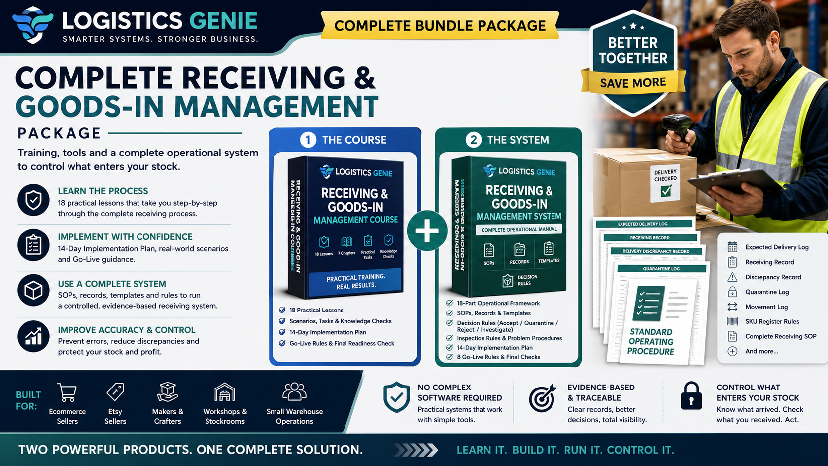 Logistics Genie Complete Receiving & Goods-In Management Package