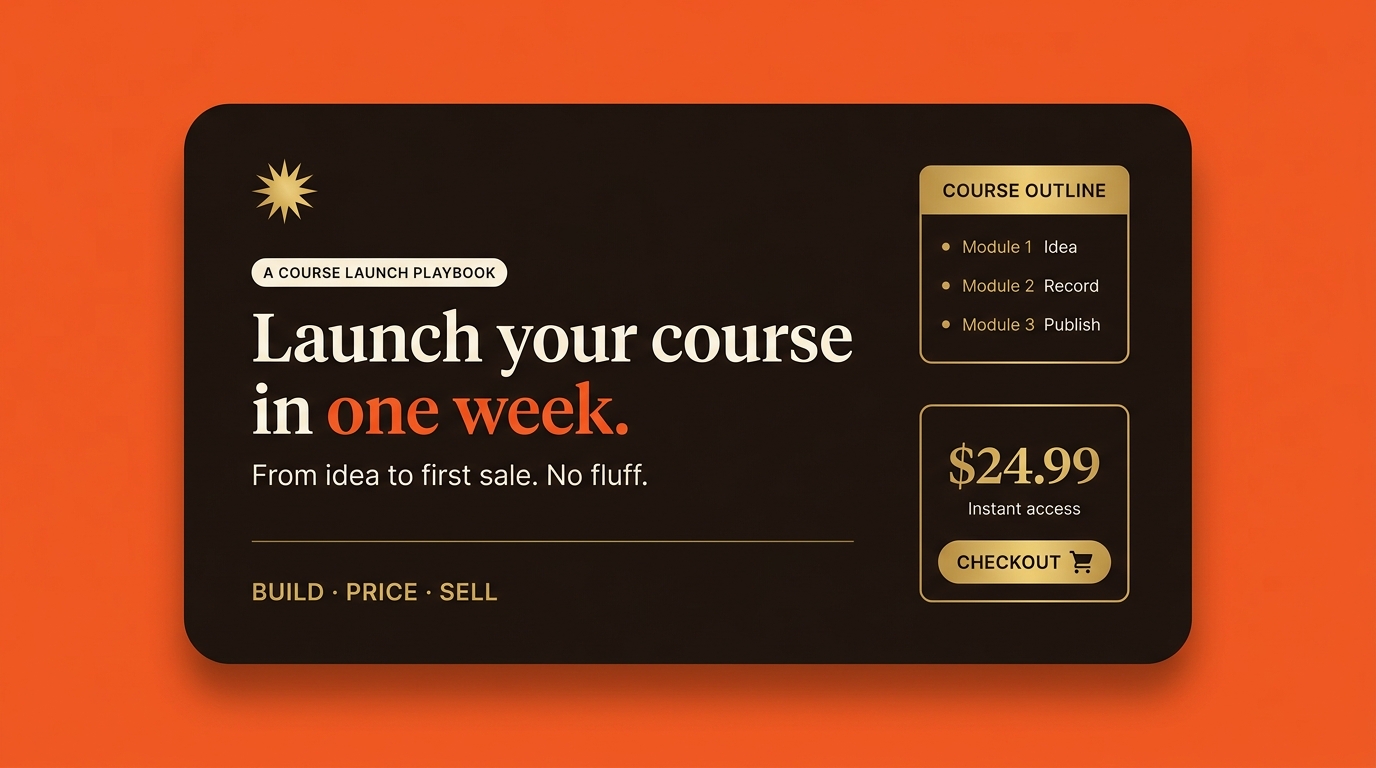 Create & Sell Courses