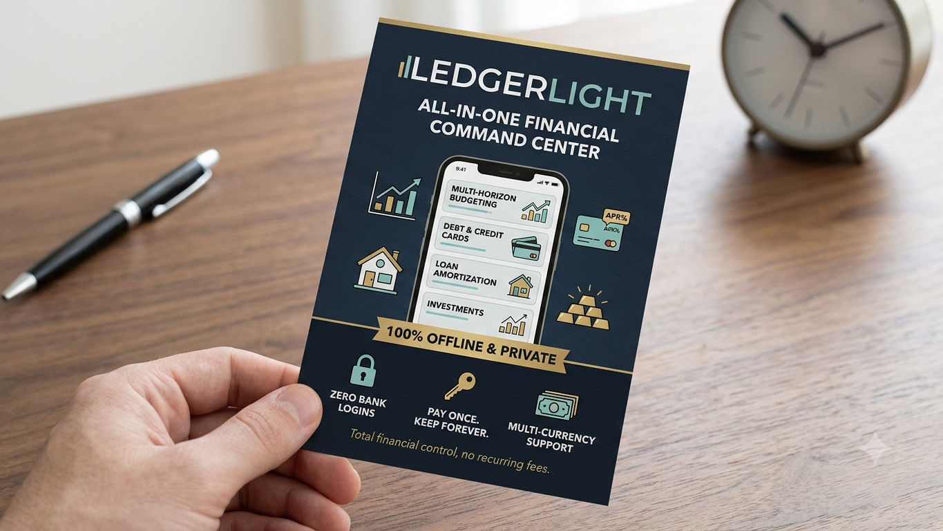 LedgerLight: Zero-Subscription Budget & Debt Payoff Tool