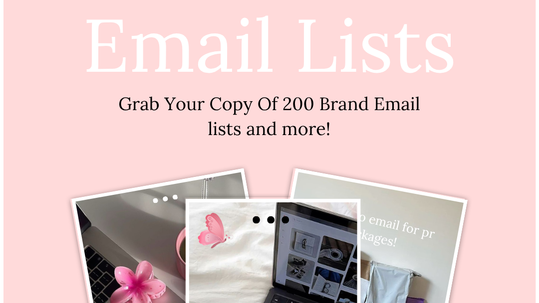 200+ Email Lists To Pitch To Your Favourite Brands