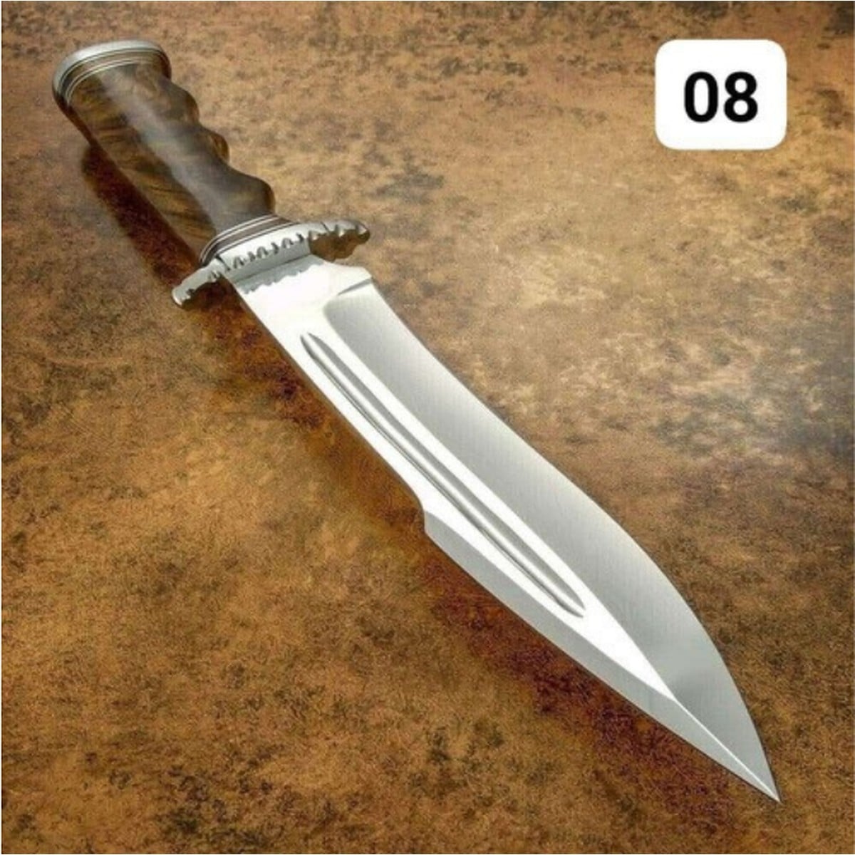 Custom Handmade Wood & Steel Hunting Knife handmade in Wazirabad, Punjab, Pakistan