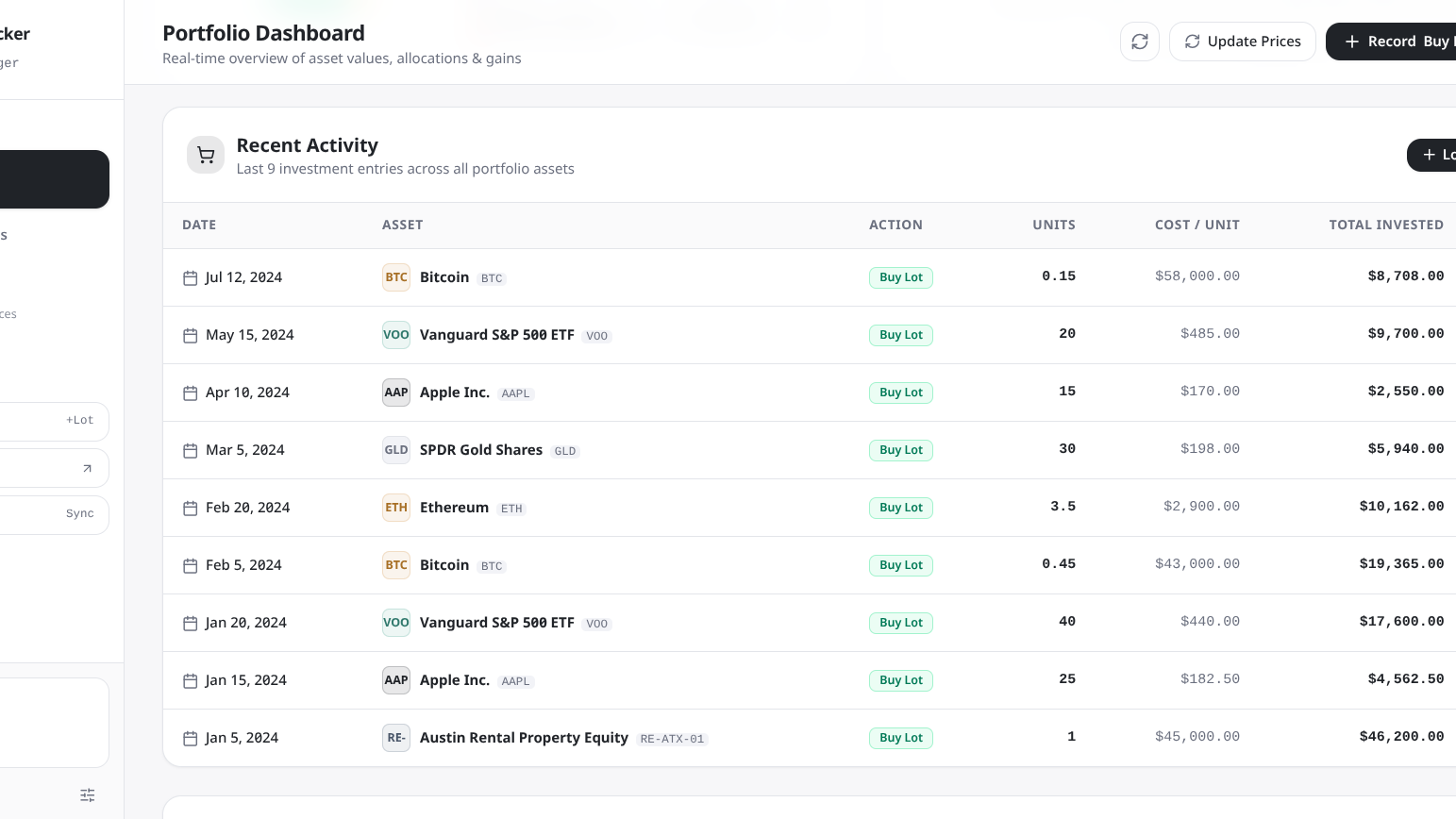 Portfolio Tracker Pro