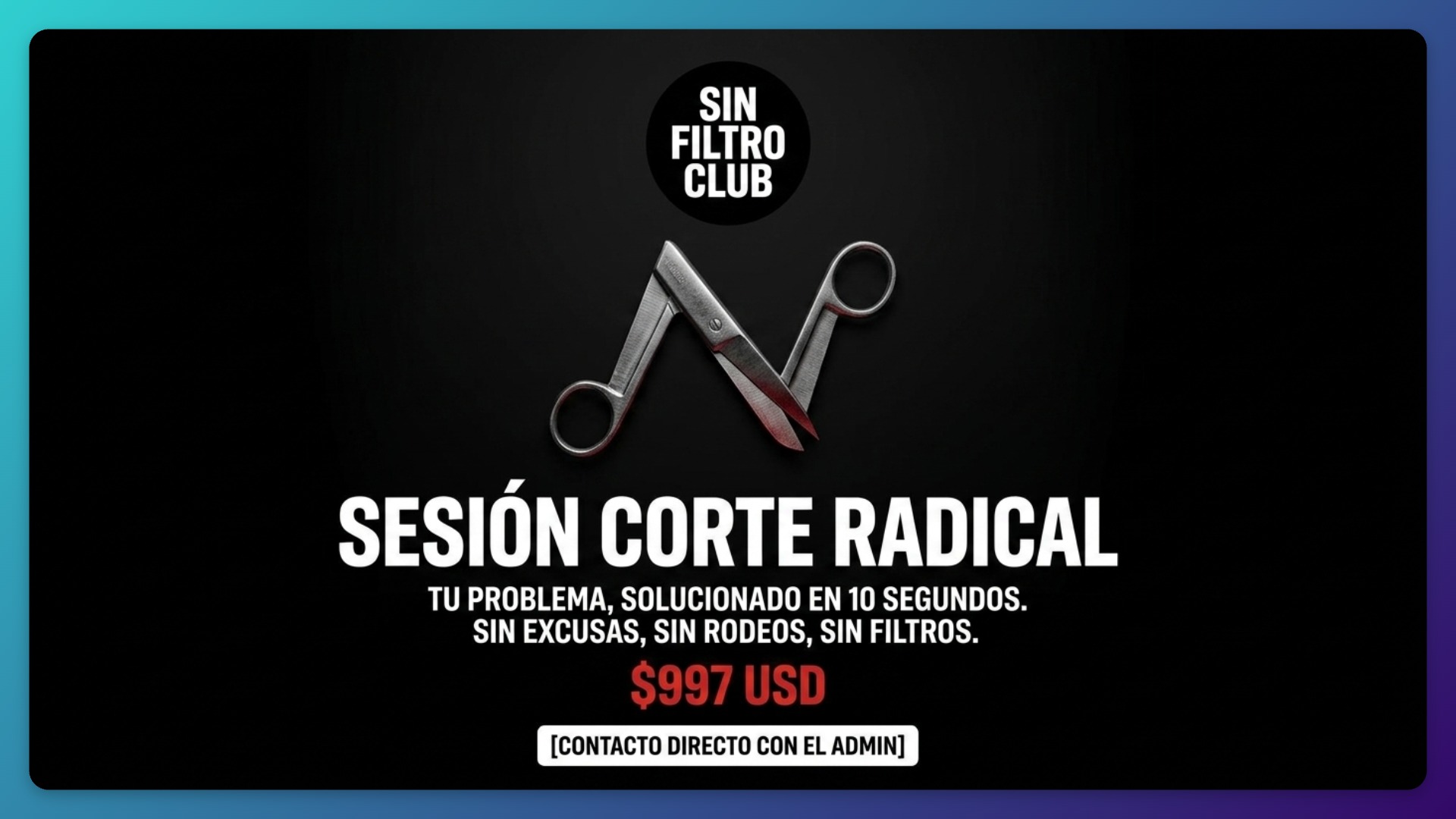 Sesión Corte Radical (1 a 1)