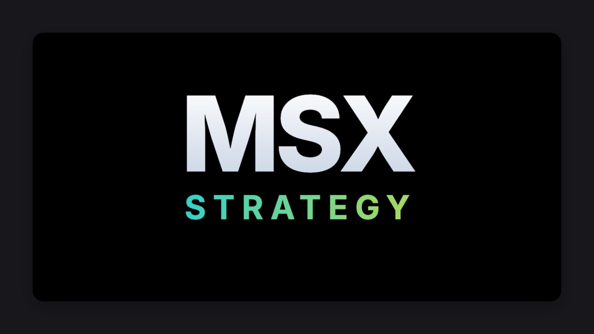 MSX Trading Mentorship