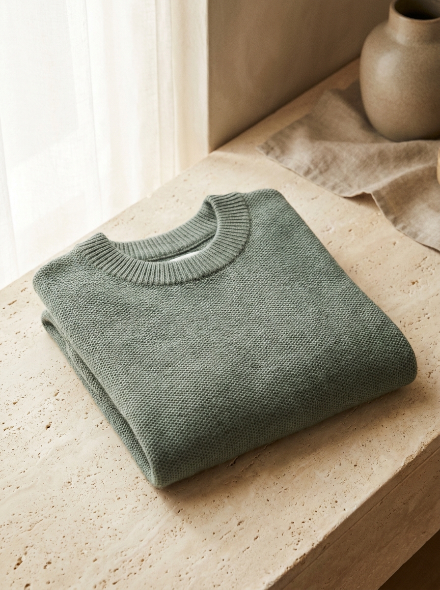 Merino-Blend Crewneck