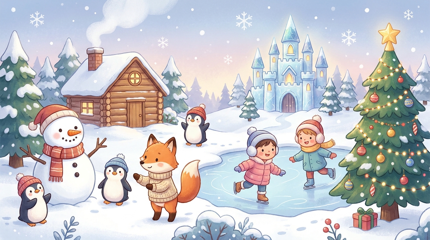 Winter Wonderland Coloring Book