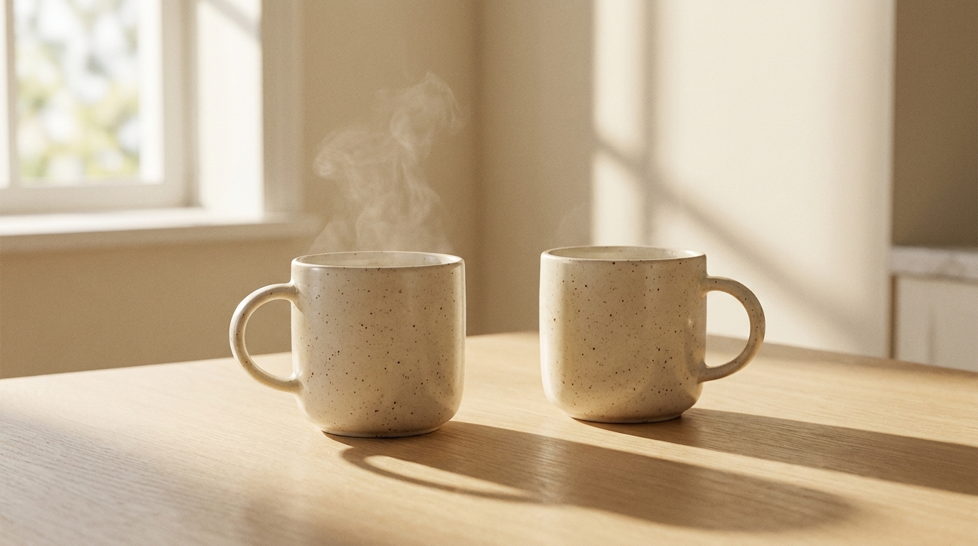 Stoneware Mug Pair