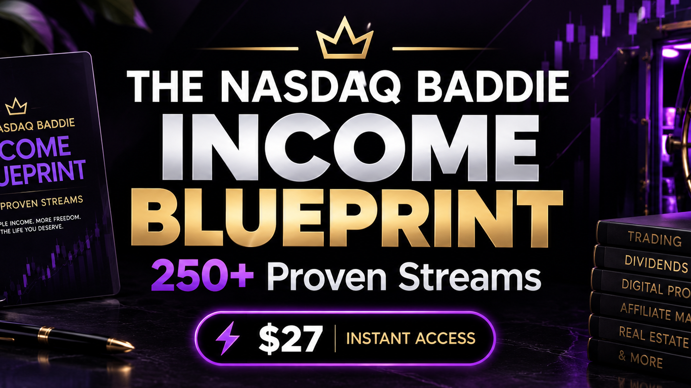 The Nasdaq Bsddie income Blueprint 250+ proven Streams