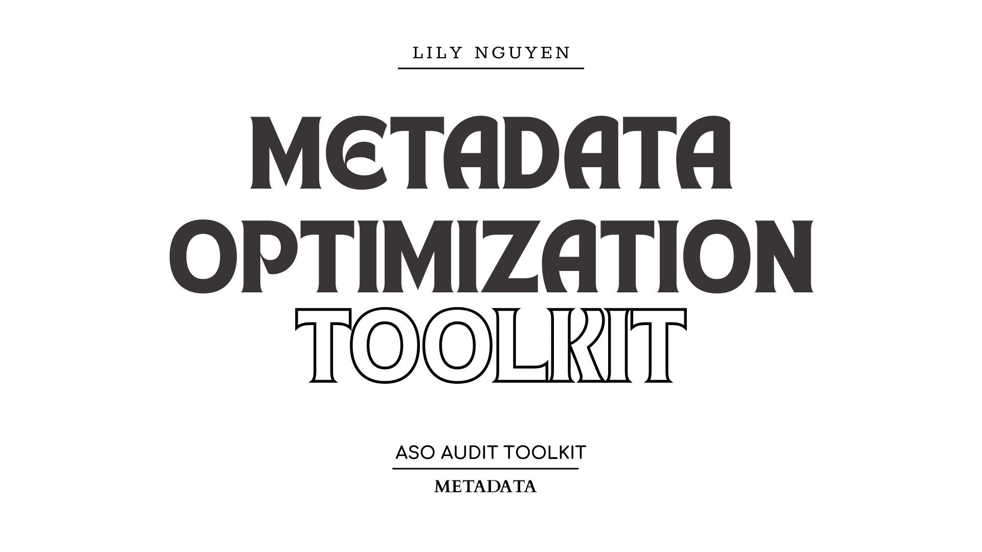ASO Toolkit - Metadata Optimization