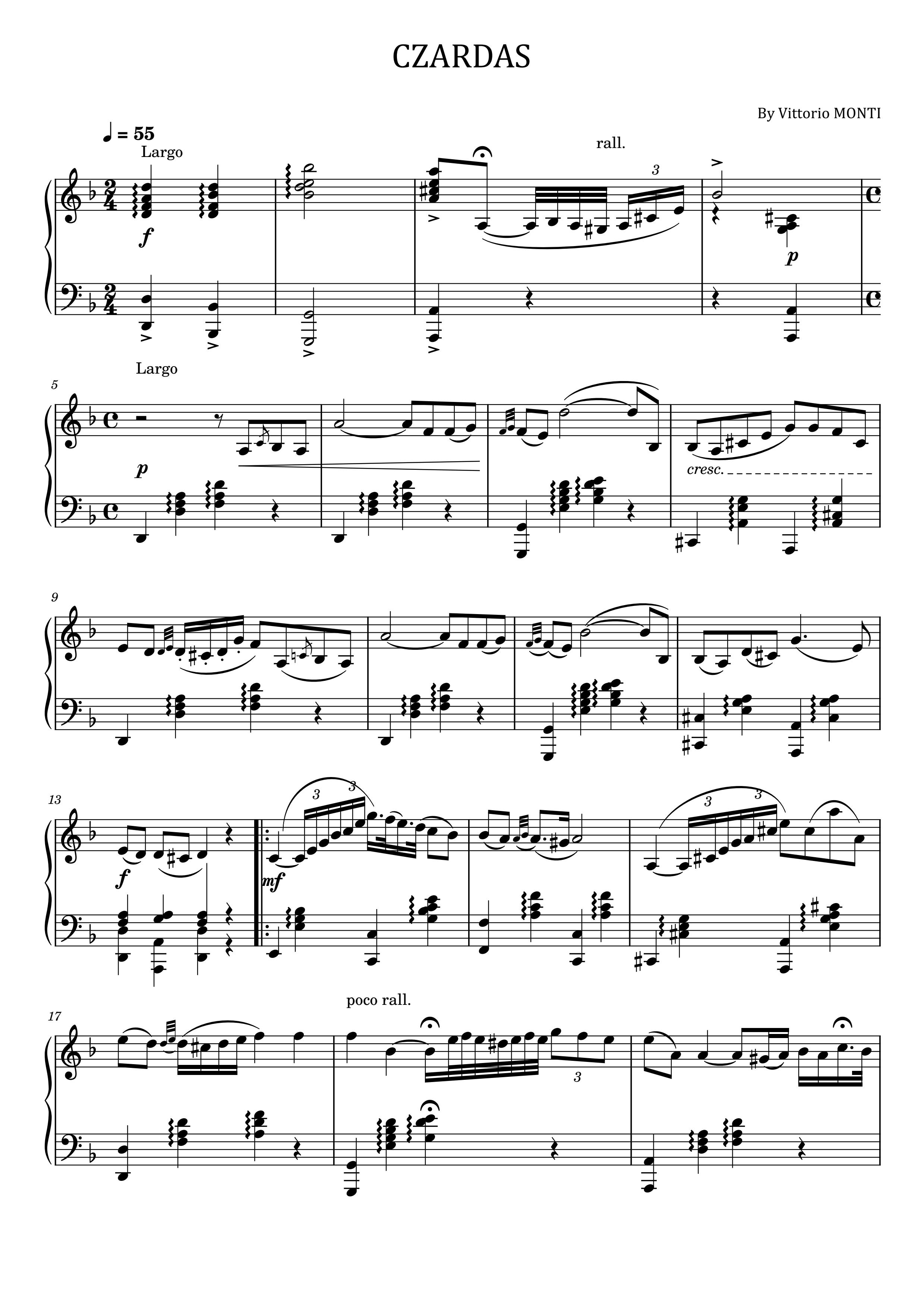 Vittorio Monti,Czardas,for Piano Solo - Sheet Music