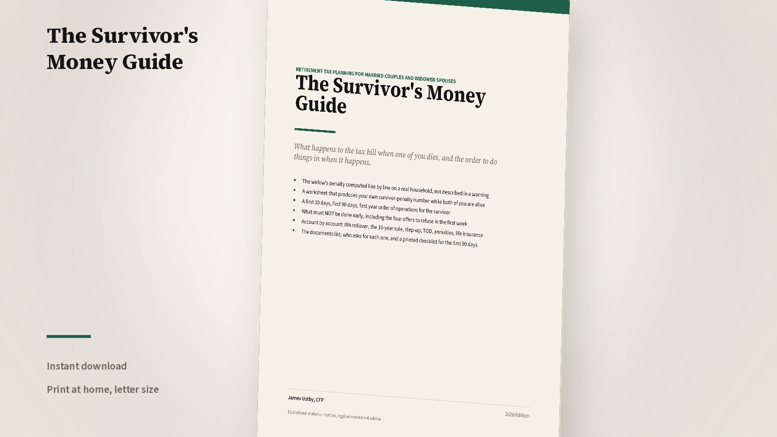 The Survivor's Money Guide