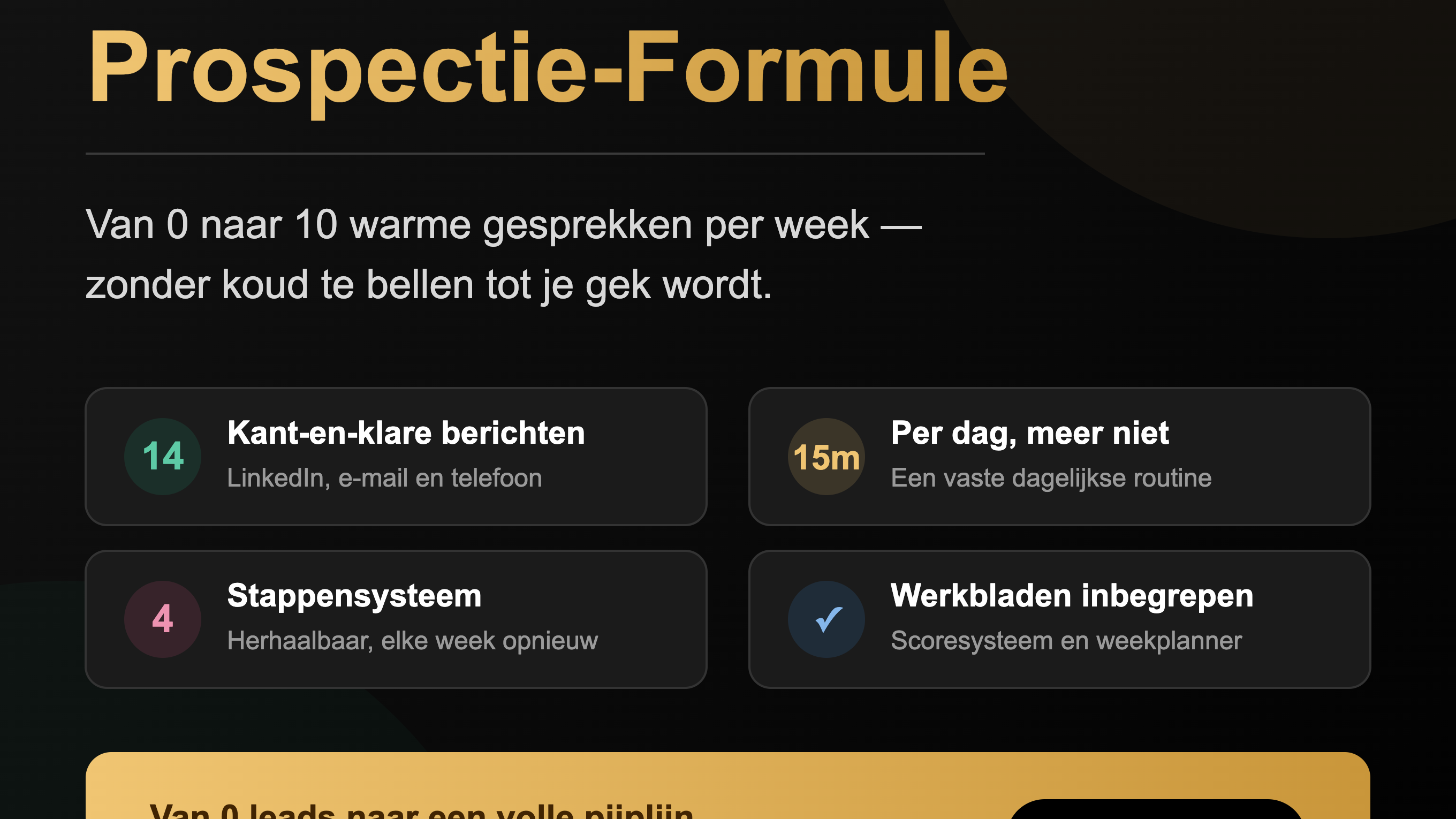 De moderne prospectie