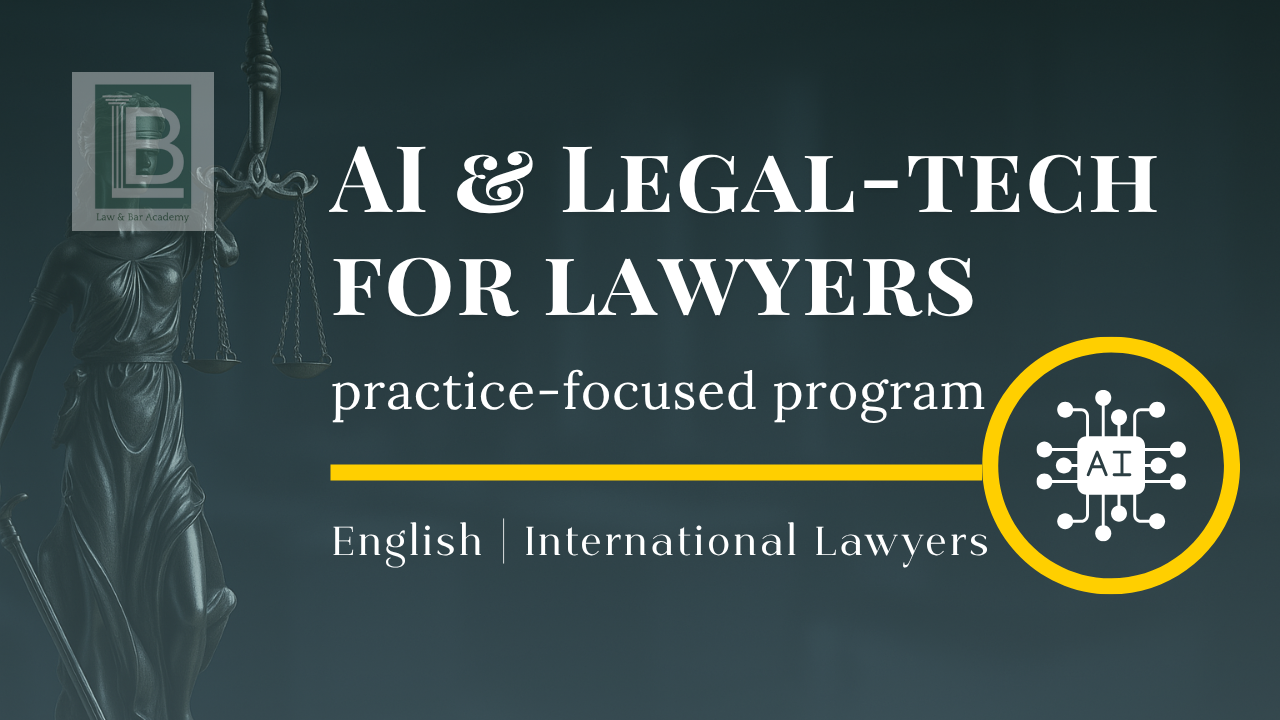 Legal AI, Automation & Legal Tech: The Practical Training Program for Lawyers
