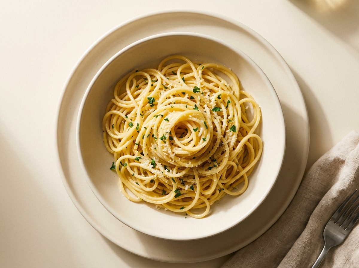 Fridge-Raid Garlic Butter Pasta
