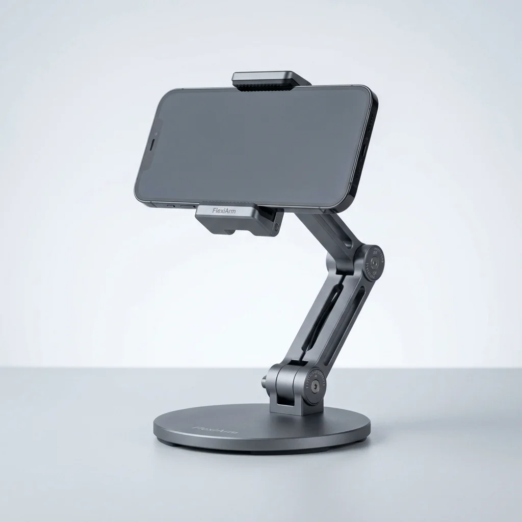 FlexiArm Multi-Angle Aluminum Desktop Phone & Tablet Stand