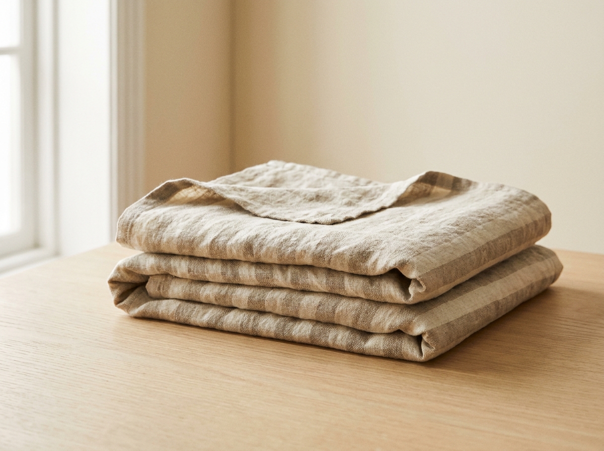 Flax Stripe Tablecloth