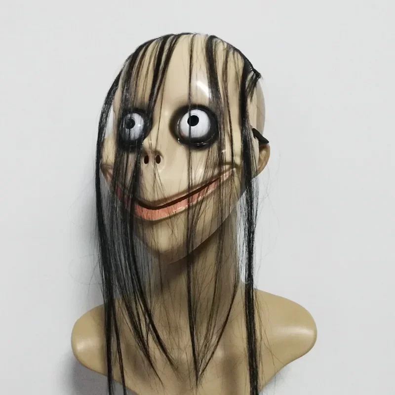 Masque Démoniaque aux Cheveux Noirs – Halloween
