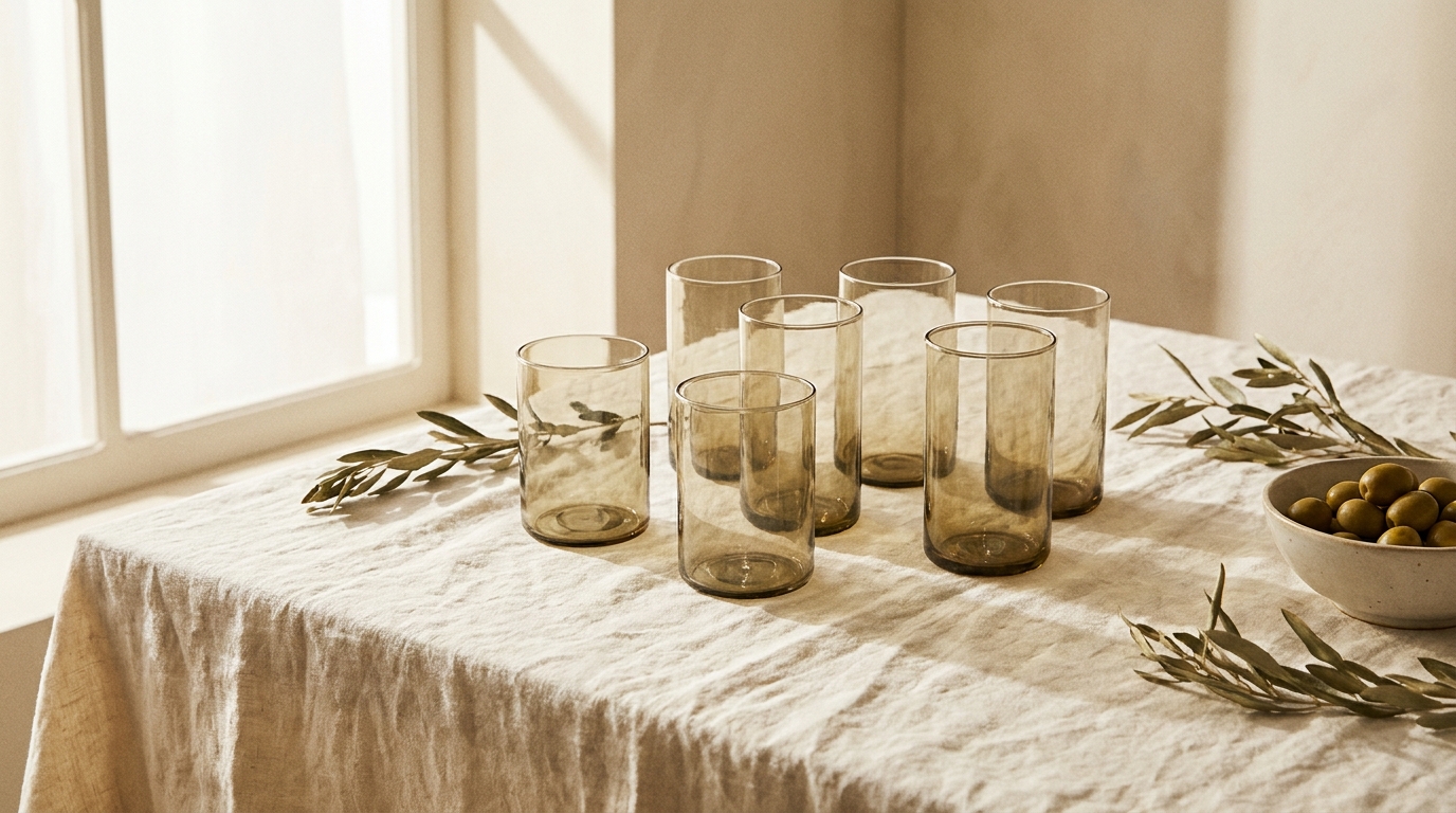 Recycled Glass Tumbler Set