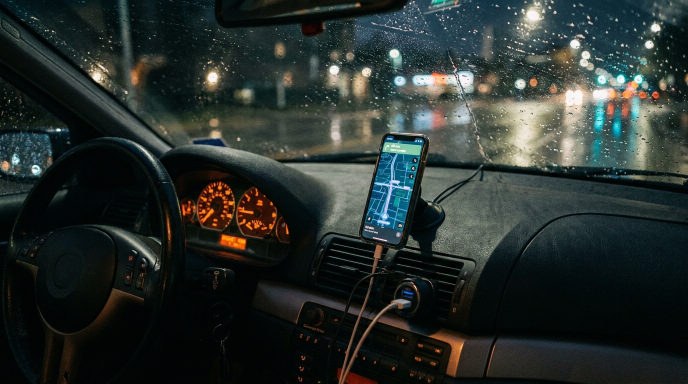 Fast Charge + Phone Mount