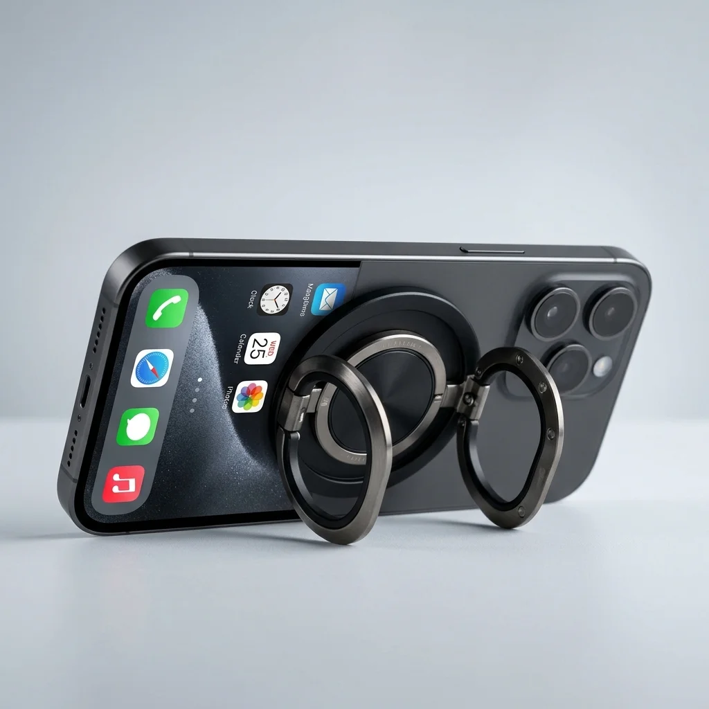 MagSafe Strong Magnetic 360 Double-Ring Kickstand Grip