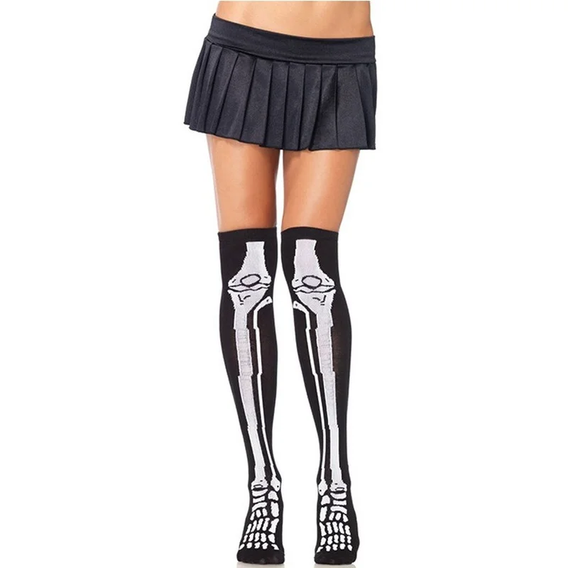 Collant Halloween Squelette – Jambes Effet Osseux