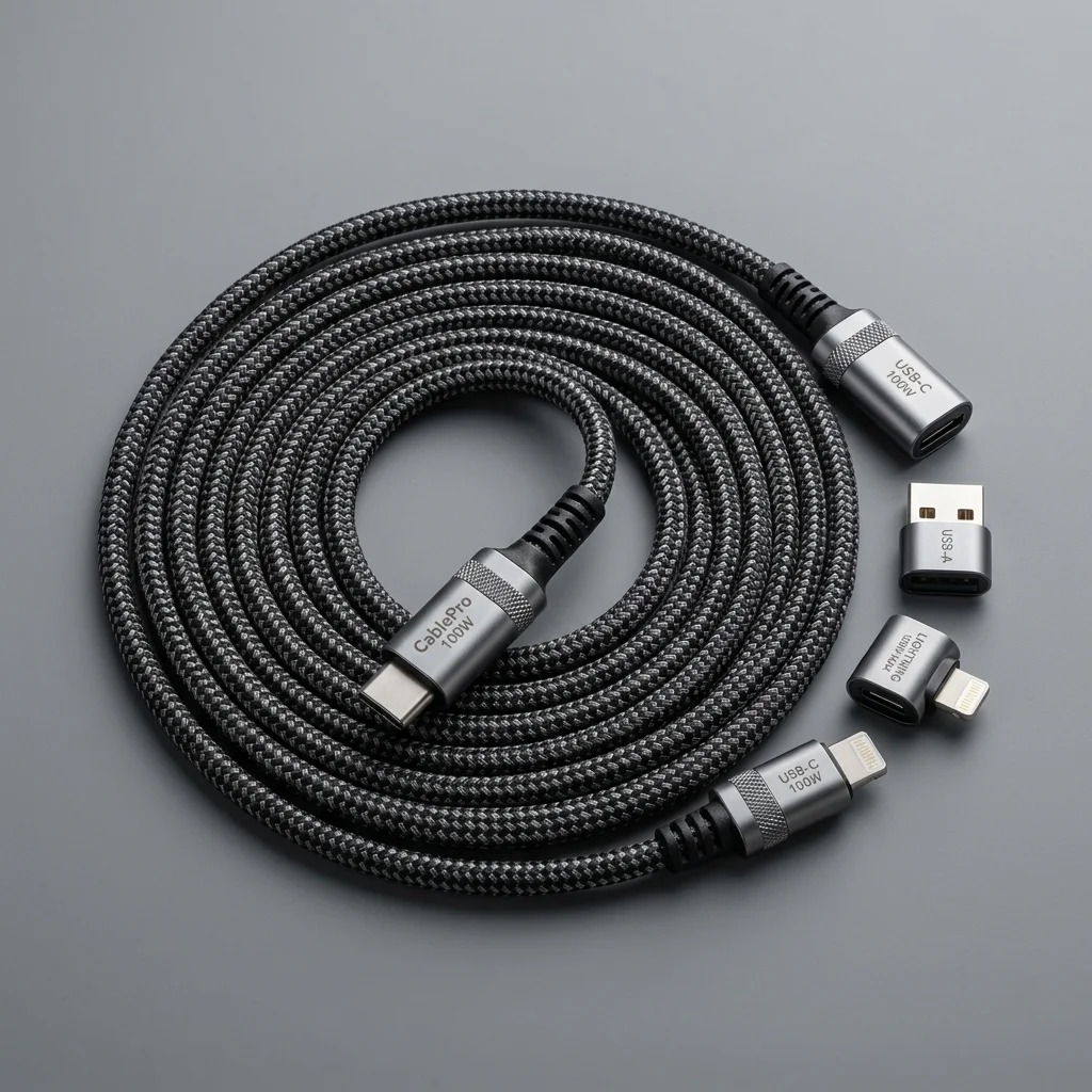 CablePro 100W Universal 4-in-1 Braided Fast Charging Cable