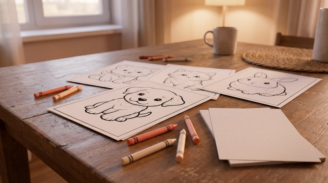 Cute Animal Coloring Book