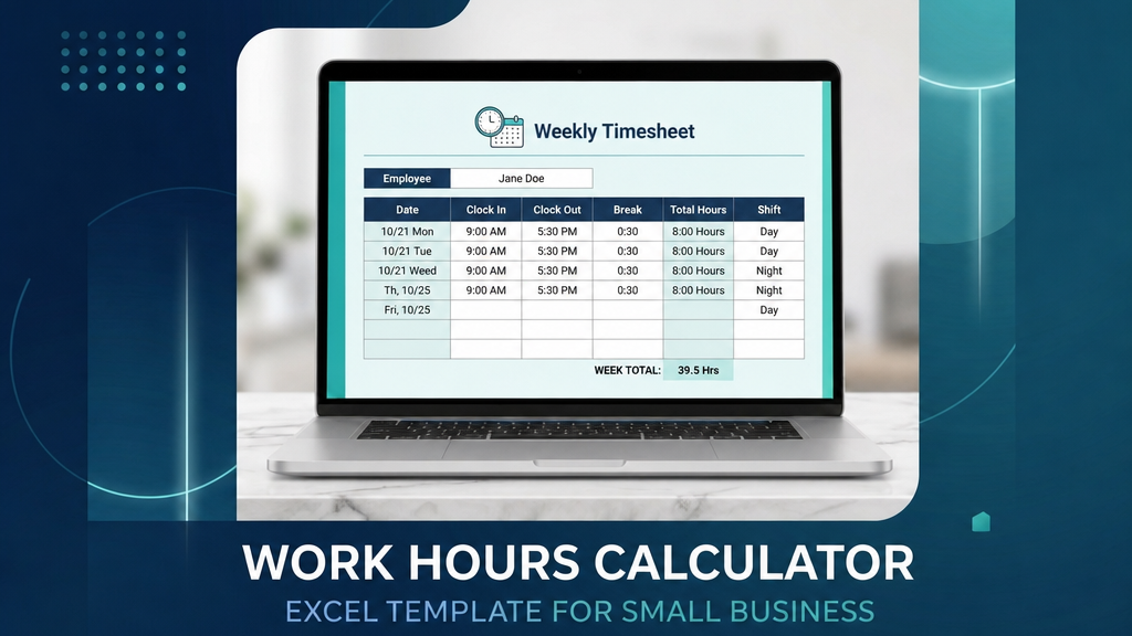 	 Excel - Work Hours Calculator (Spanish)