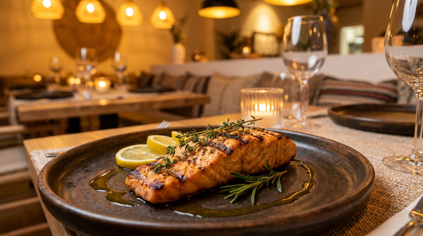 Salmón a la brasa
