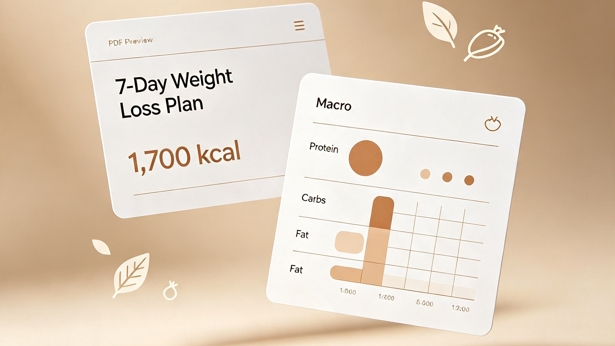 🔥 Weight Loss Meal Prep Pack — 1,700 kcal