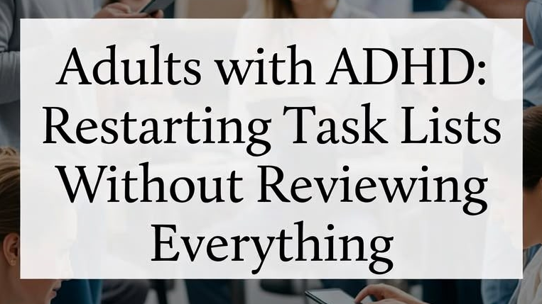 The ADHD Task List Restart: Move Forward Without Reviewing Everything