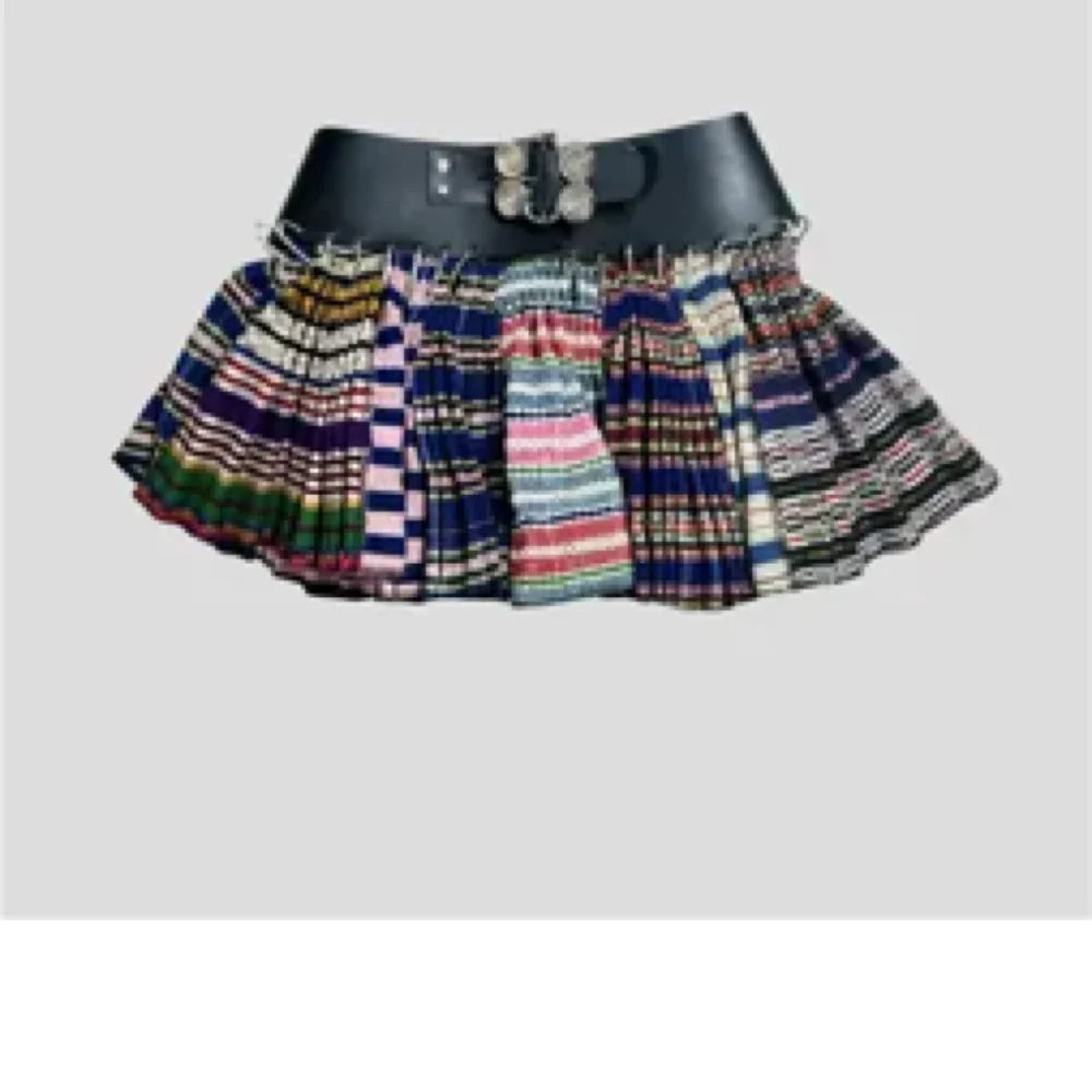 Pleated Tartan Mini with Belt