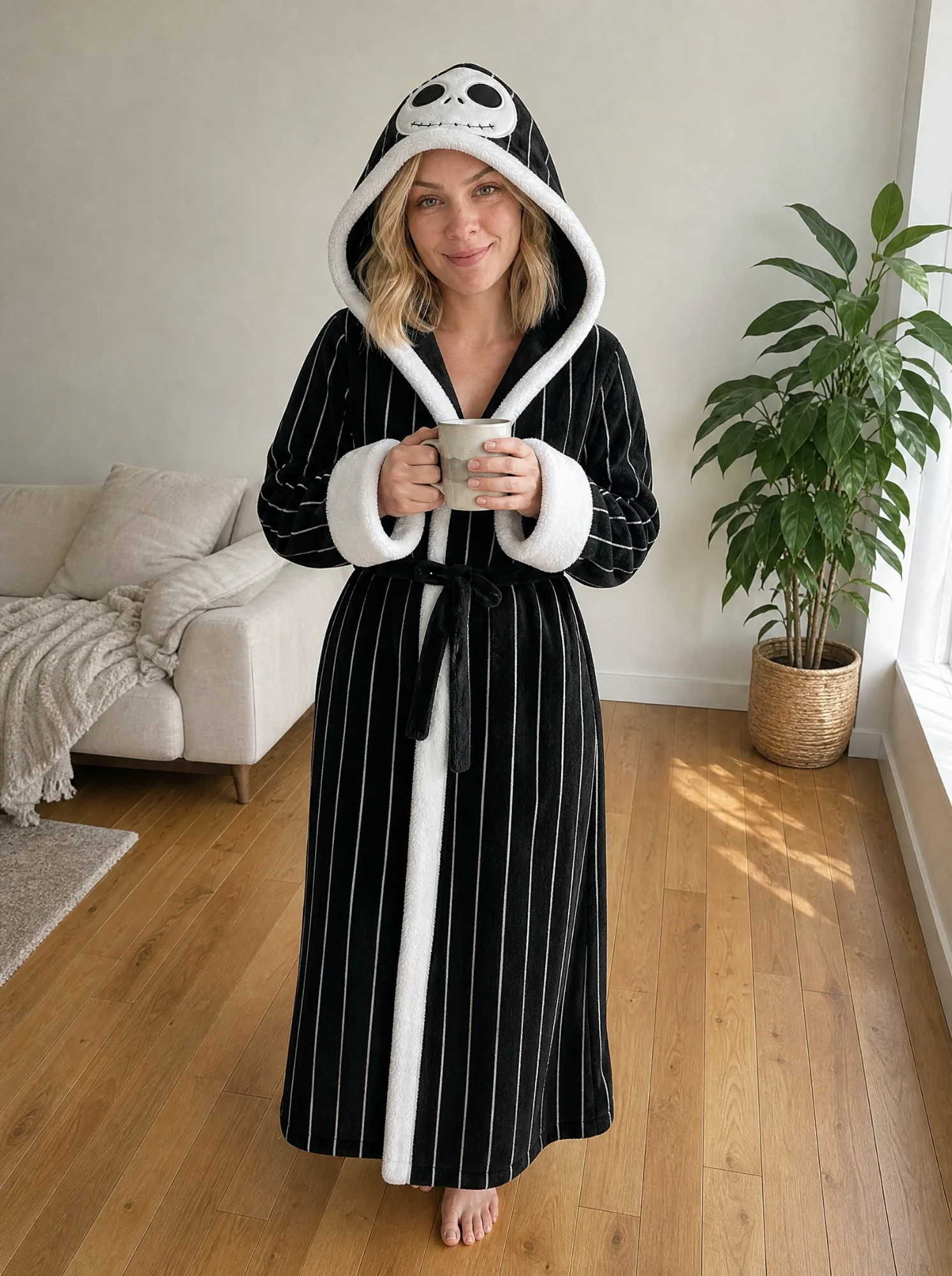 Jack Skellington Heated Robe