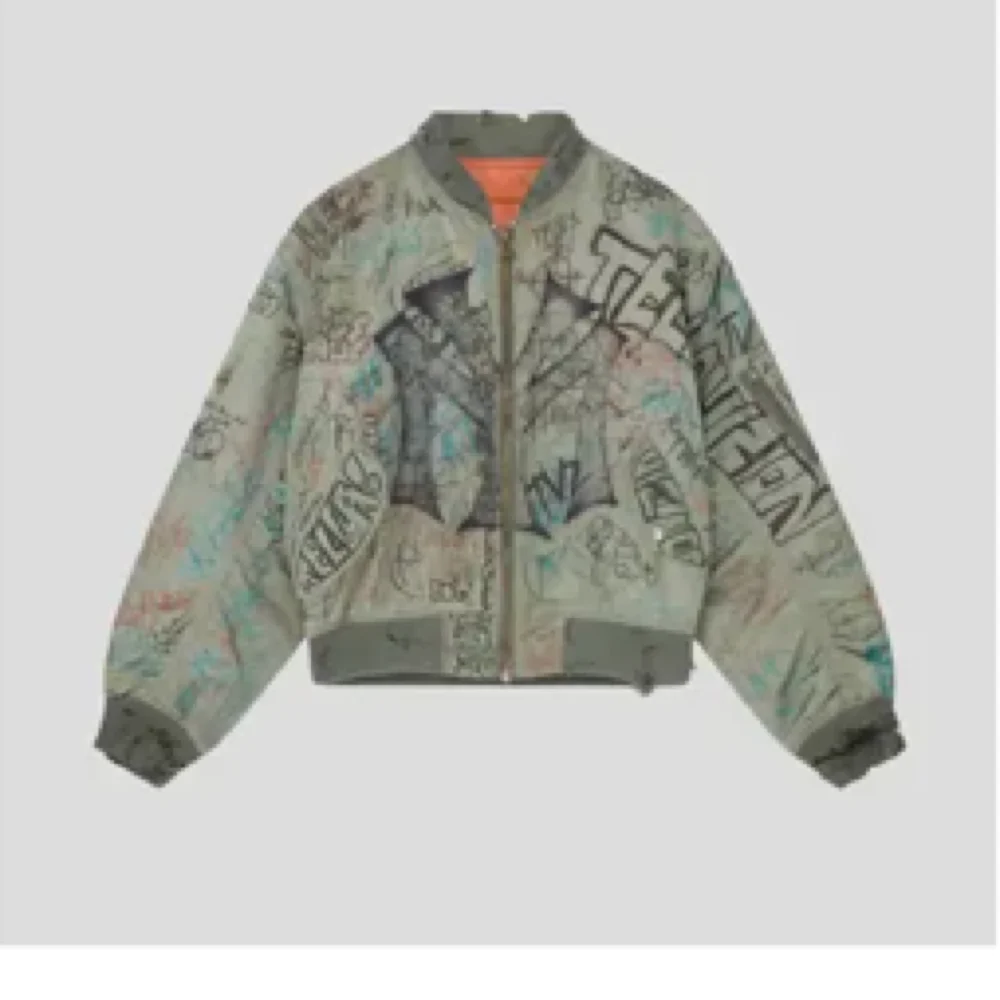 Hand-Painted Graffiti MA-1 Bomber