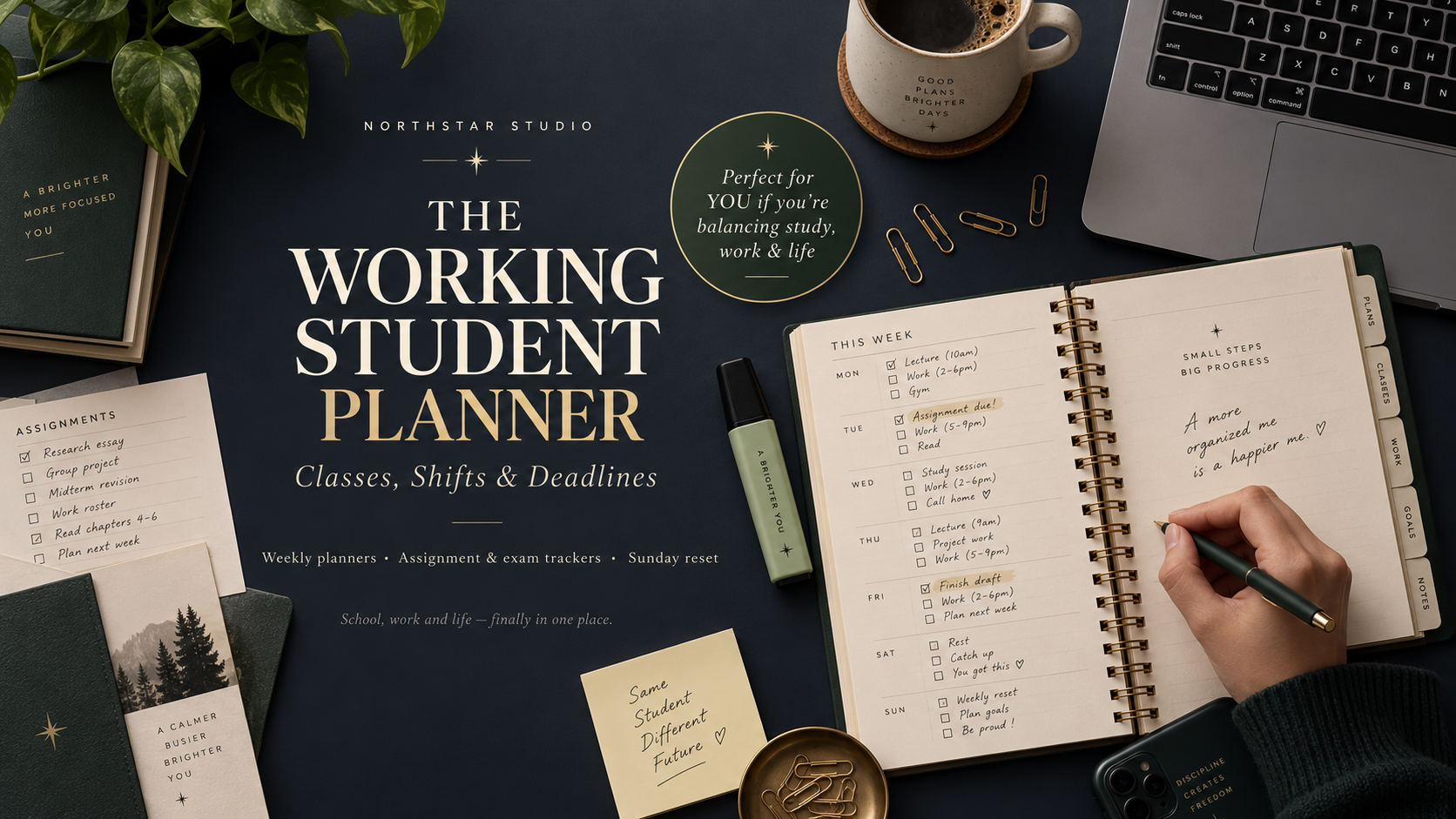 The Working Student Planner: Classes, Shifts & Deadlines