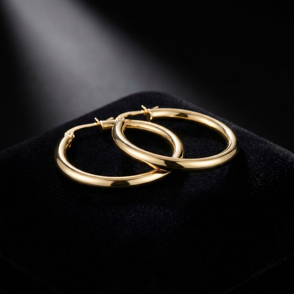 Classic Gold Hoops
