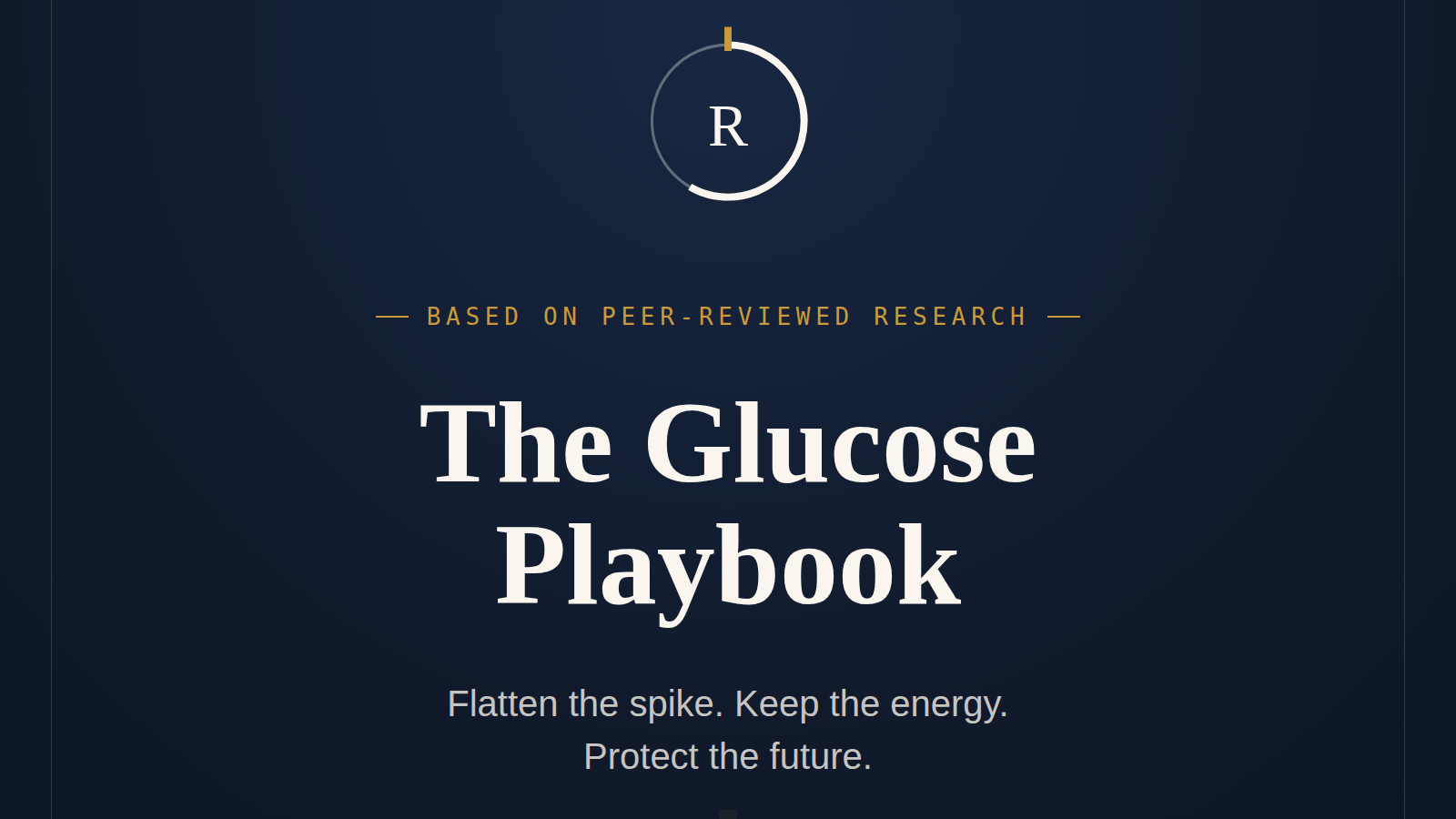 The Glucose Playbook