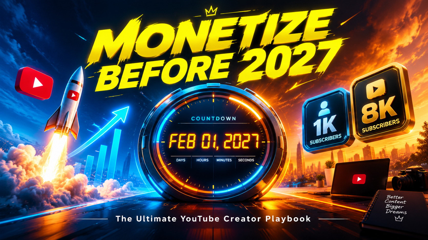 Monetize Before 2027: The Ultimate YouTube Creator Playbook