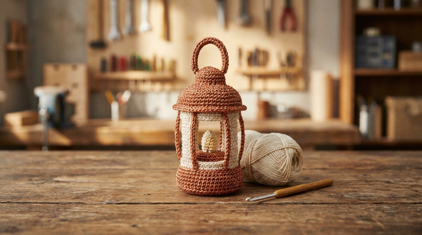 Copper Lantern Amigurumi