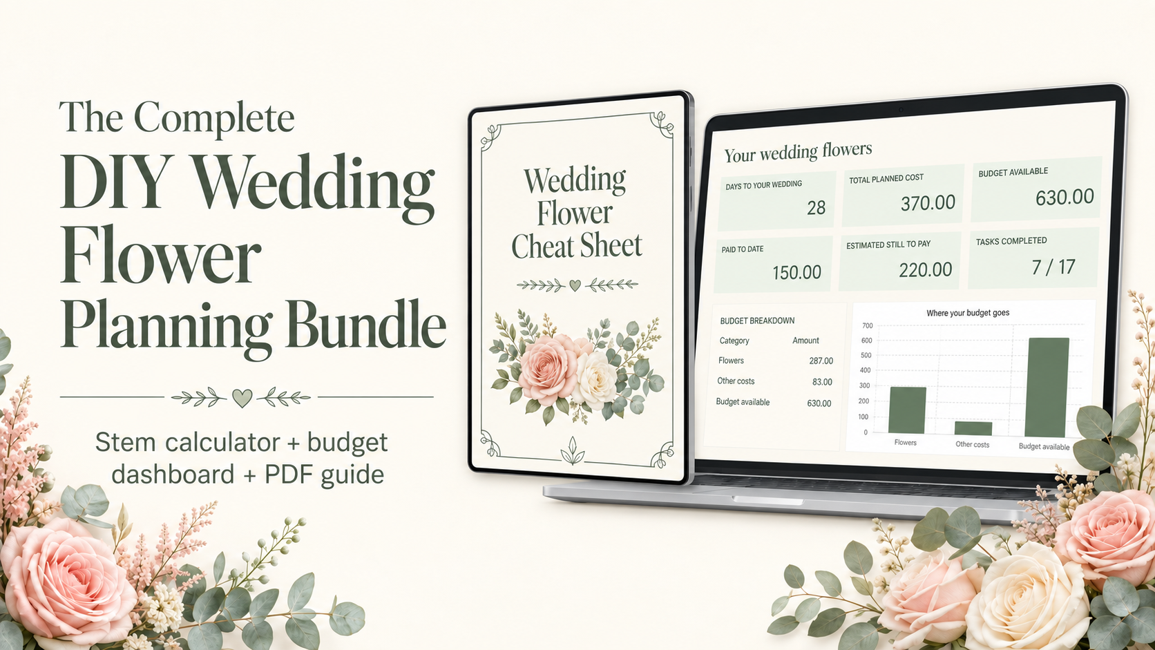 The Complete DIY Wedding Flower Planning Bundle
