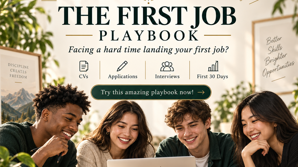 Facing a hard time landing your first job? Try this amazing playbook now!