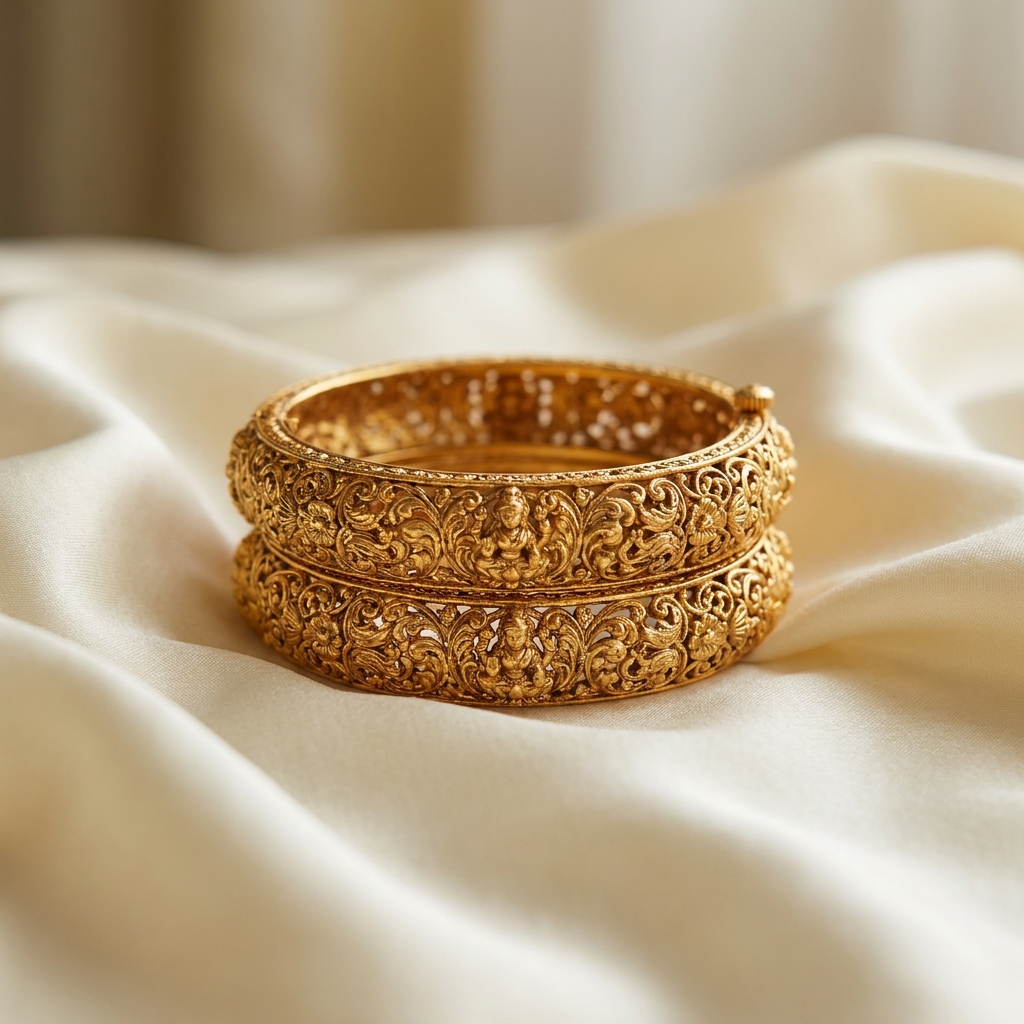 Temple Bangle Pair