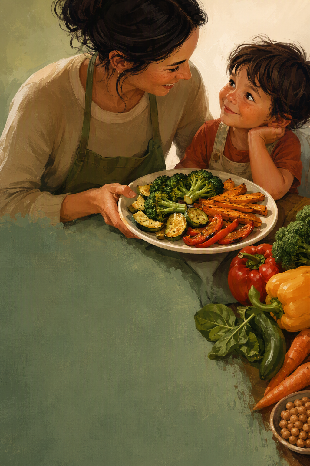 Busy Parents Serving Vegetables Kids Actually Eat—Without Hiding Them