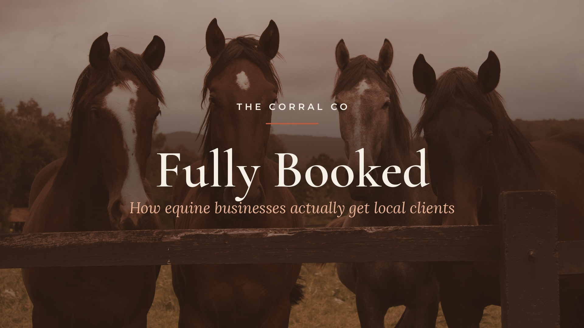 Fully Booked | How Equine Businesses Actually Get Local Clients