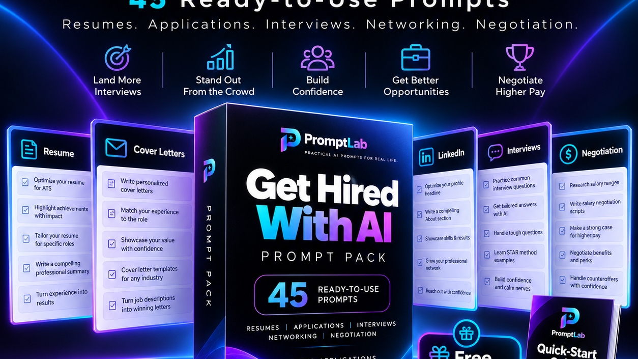 Get Hired With AI Prompt Pack