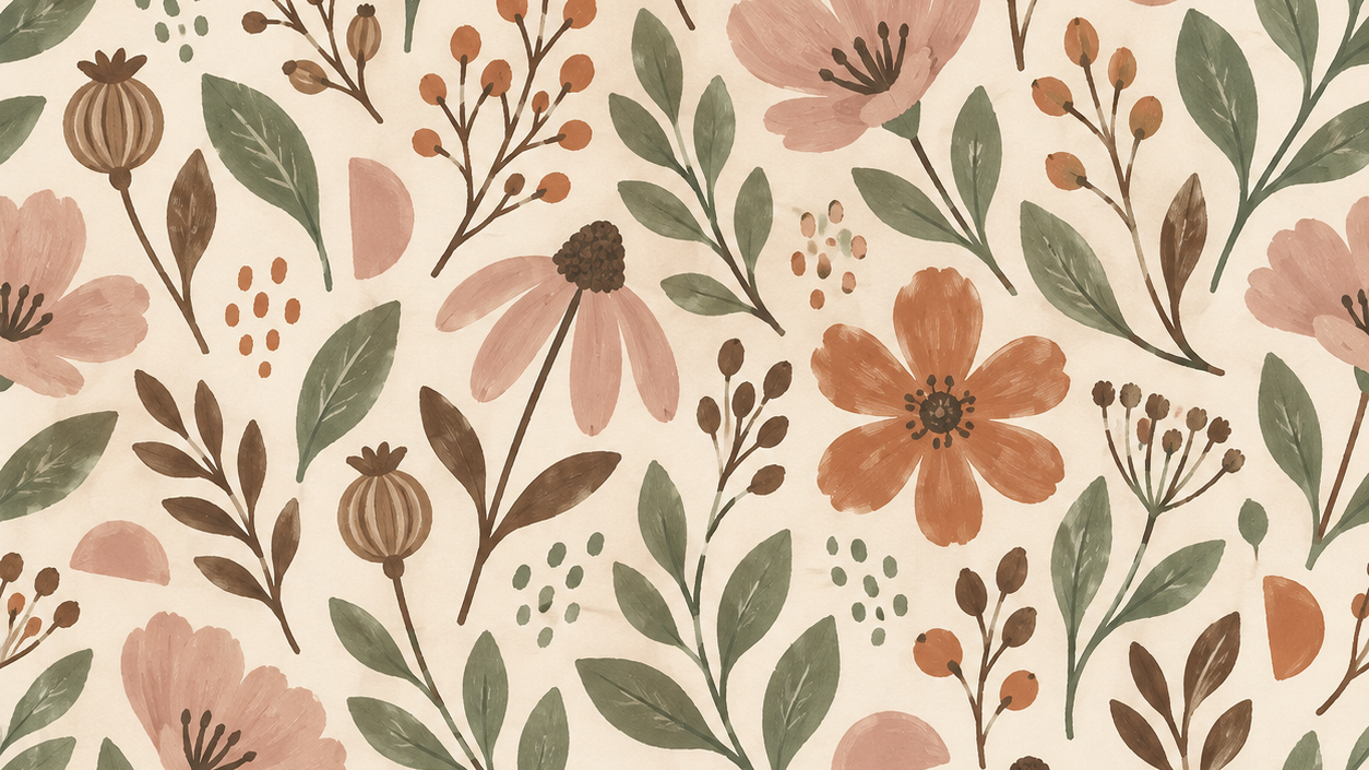 Boho Botanicals Digital Paper Pack