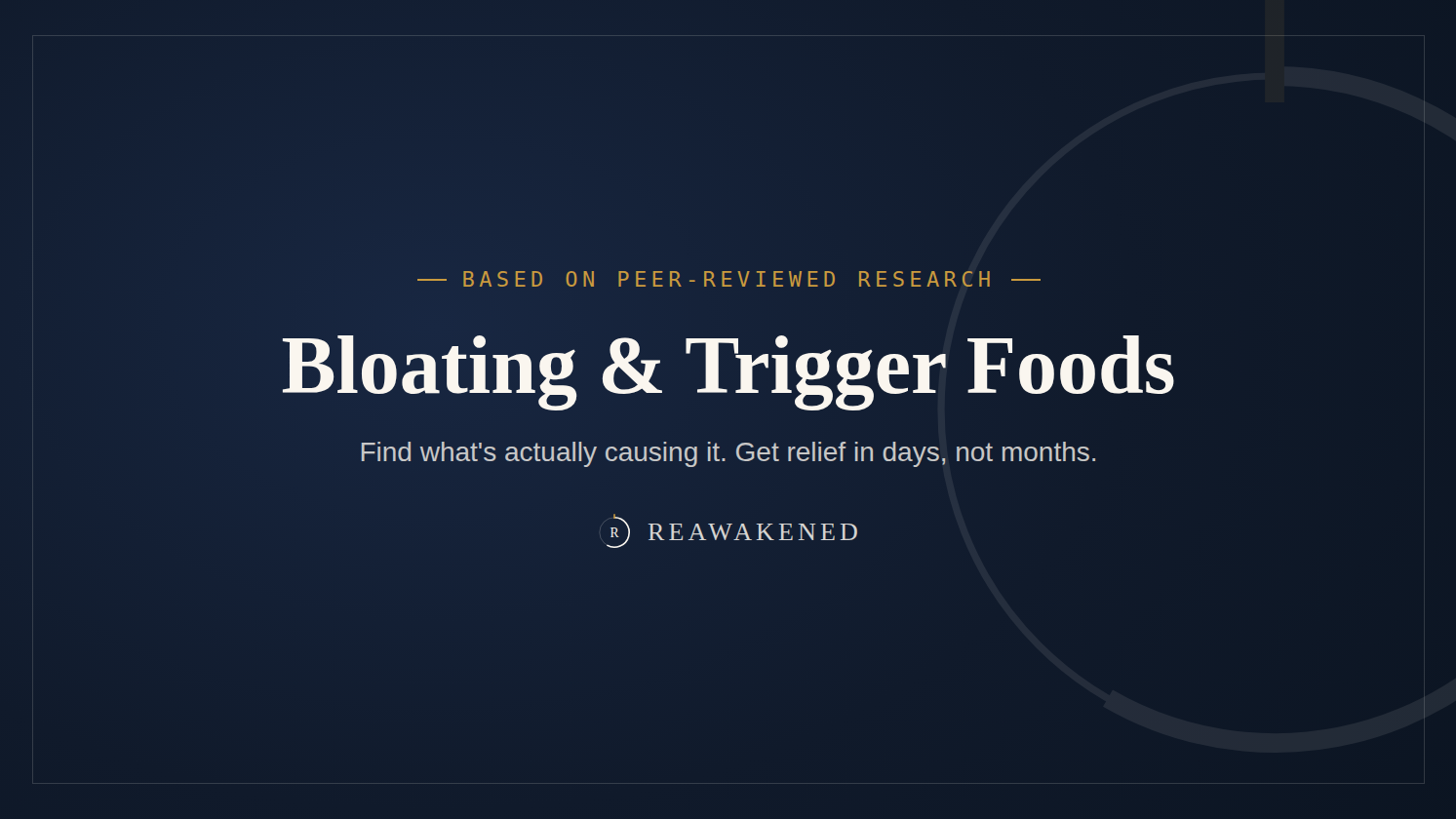Bloating & Trigger Foods