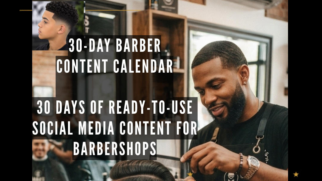 30-Day Barber Social Media Content Pack
